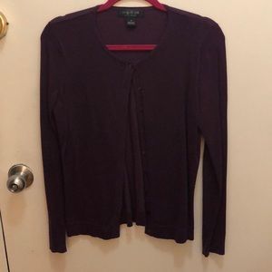 August Silk Purple Cardigan